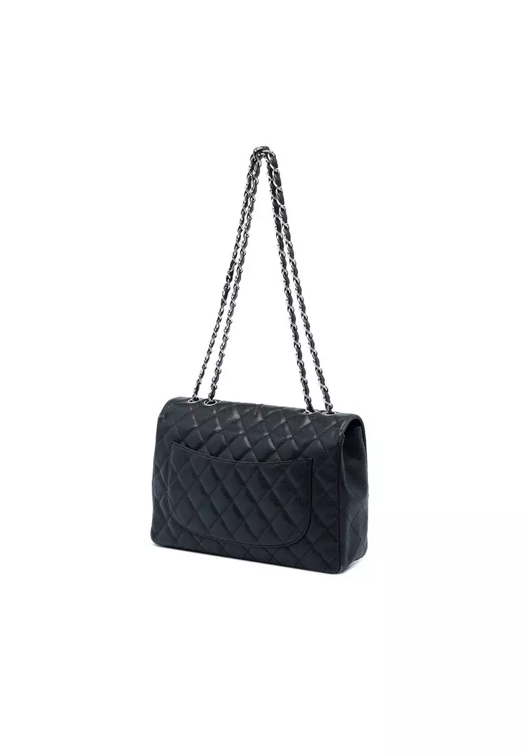 Pre-Loved Chanel Jumbo Classic Caviar Single Flap
