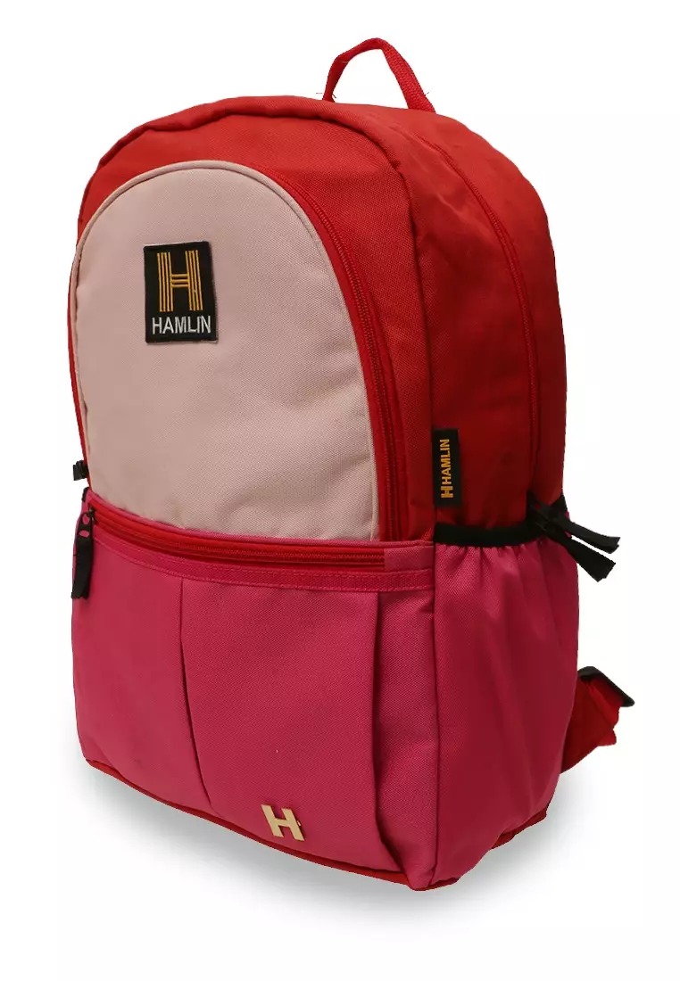 Alessio Tas Ransel Anak Pria Large Compartment Backpack Kids Material Cordura ORIGINAL - Pink