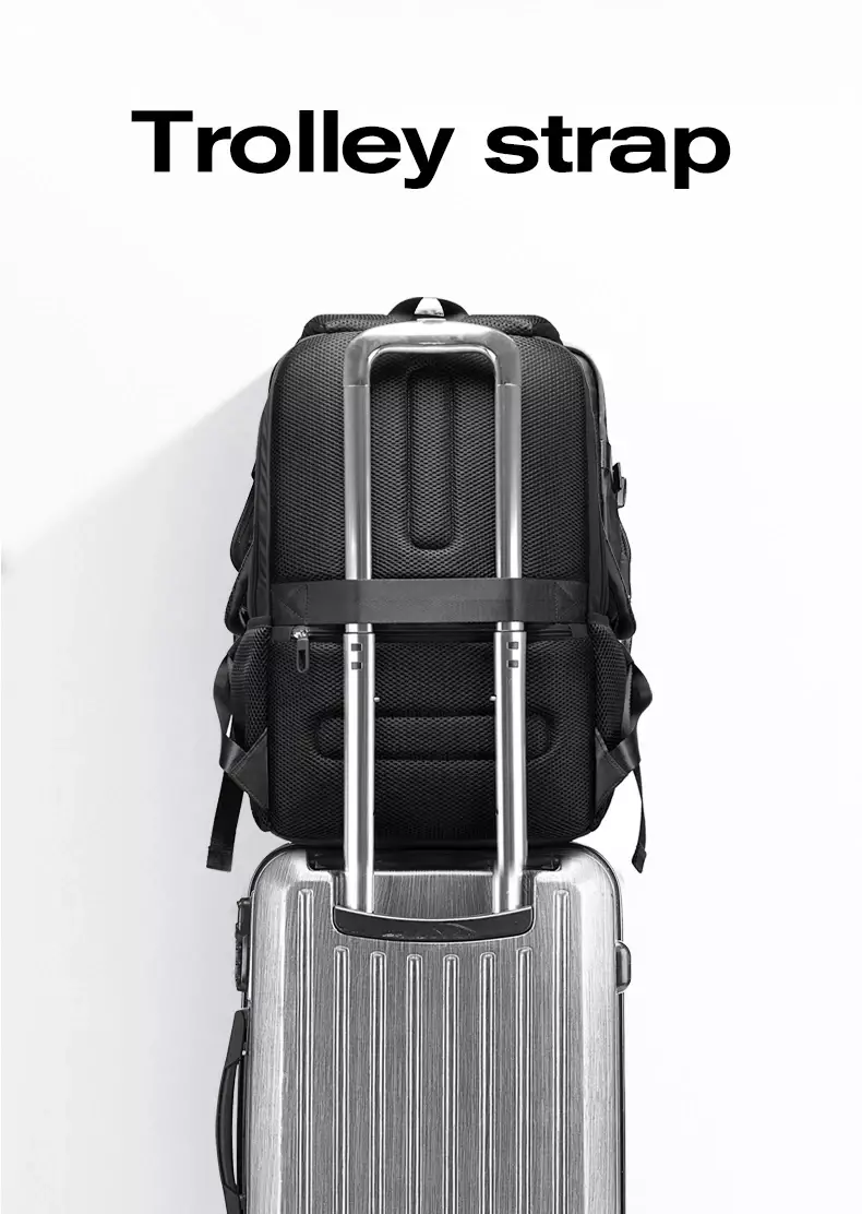 Bange BG1807 Tas Ransel Backpack Laptop Kerja Kuliah sekolah 15.6 Inch - Hitam