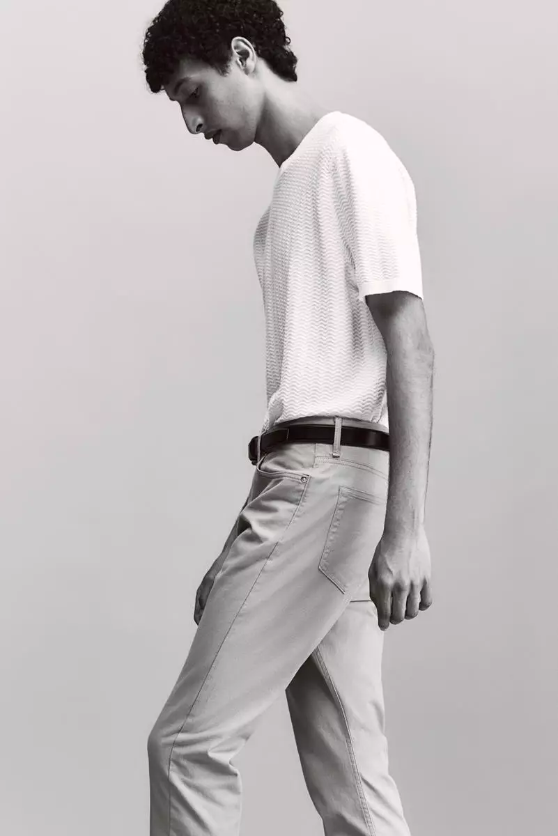 Slim Fit Cotton twill trousers