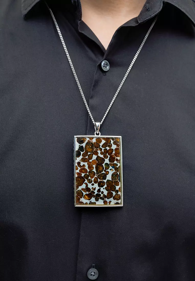 Sericho Pallasite Meteorite Pendant