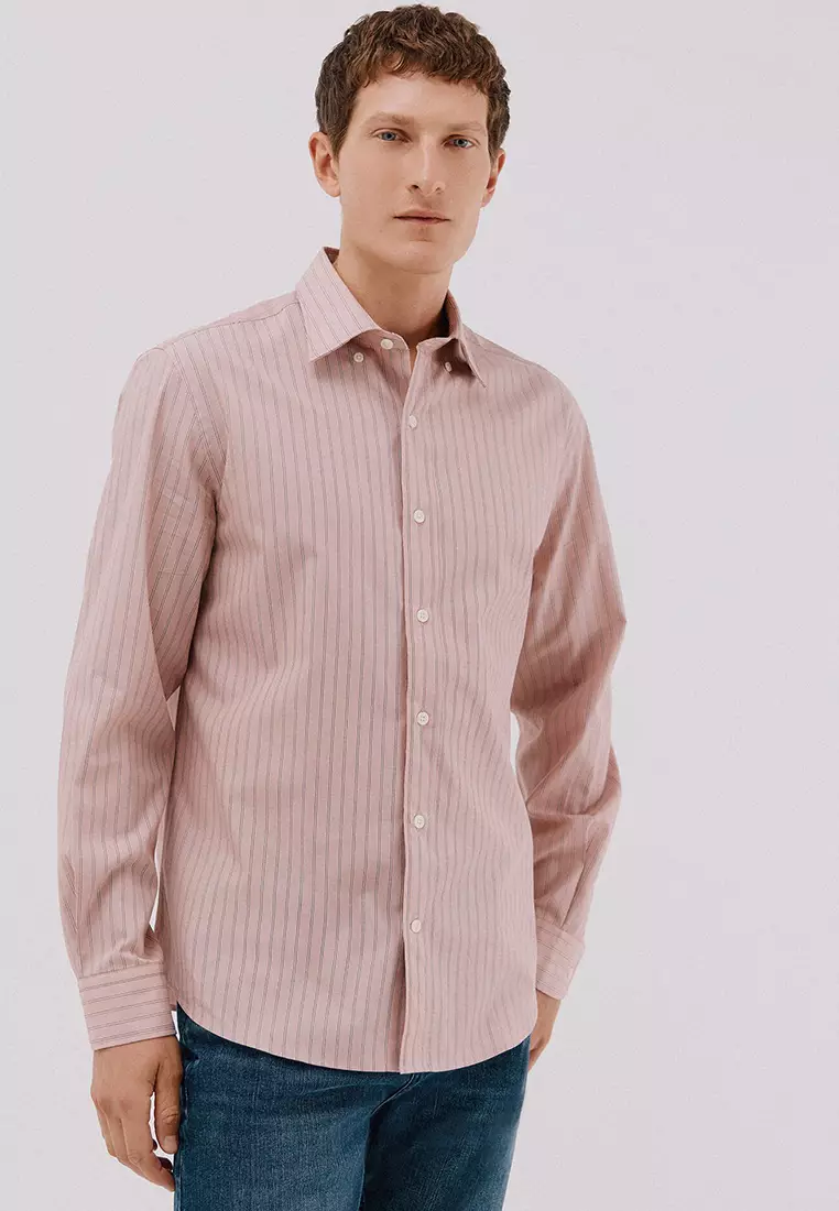 Striped Tencel Cotton Shirt