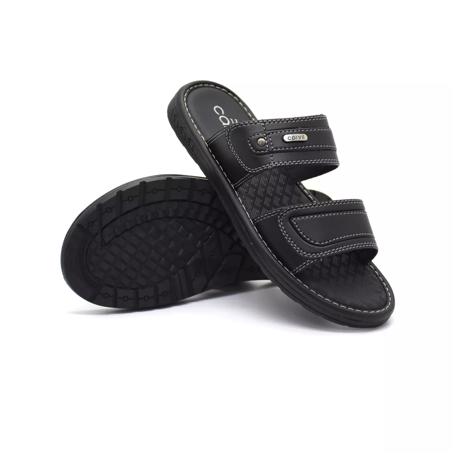 Carvil Sandal Pria Santoz 02-M Black