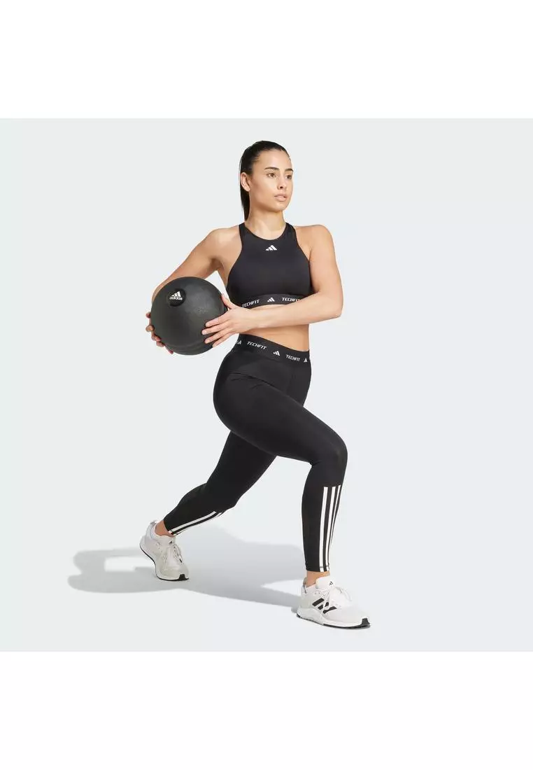 TECHFIT 3-Stripes 7/8 Leggings