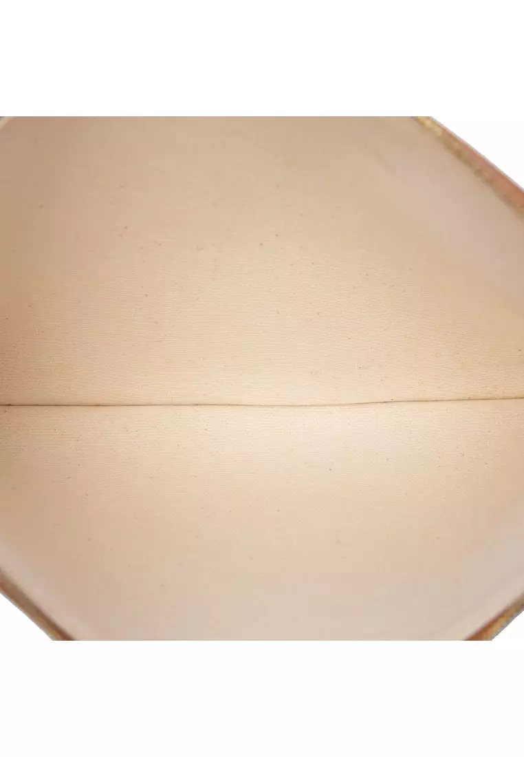 Pre-Loved Celine Large Canvas Logo Pouch