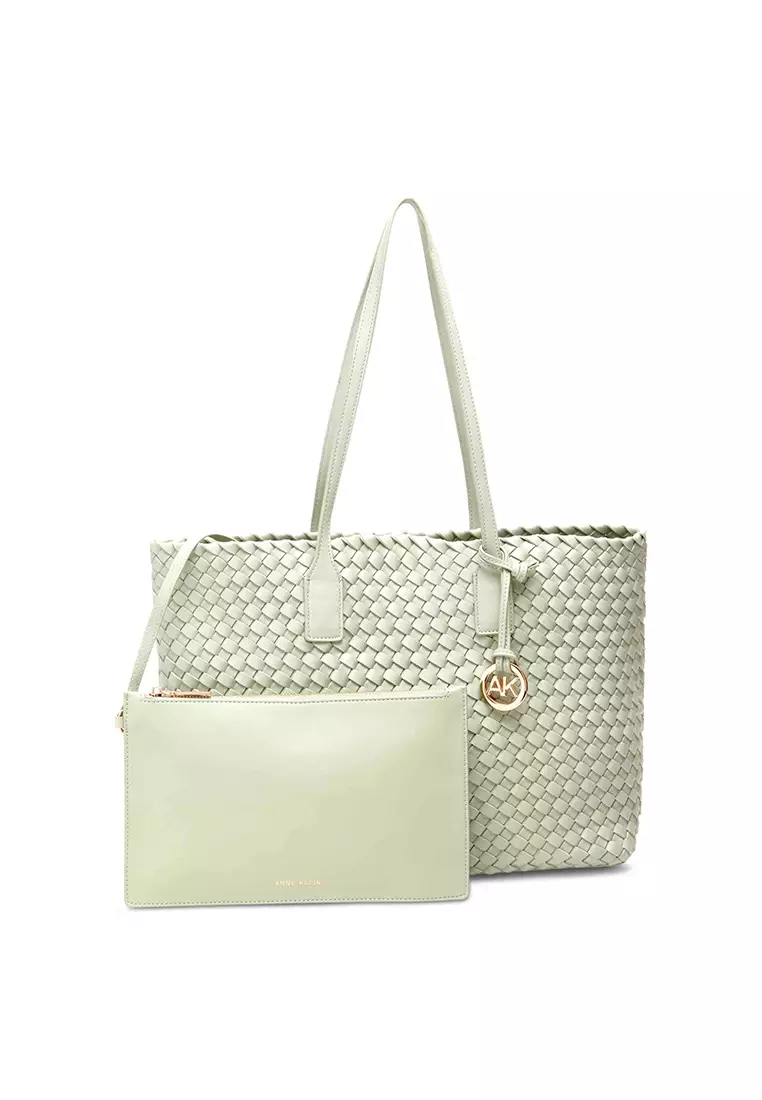 Woven Tote With Pouch