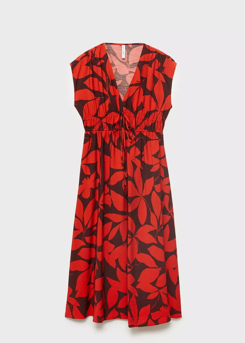 Gaun panjang bermotif