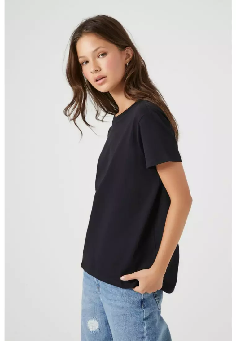 Buy FOREVER 21 Longline High Low Tee 2024 Online ZALORA Philippines
