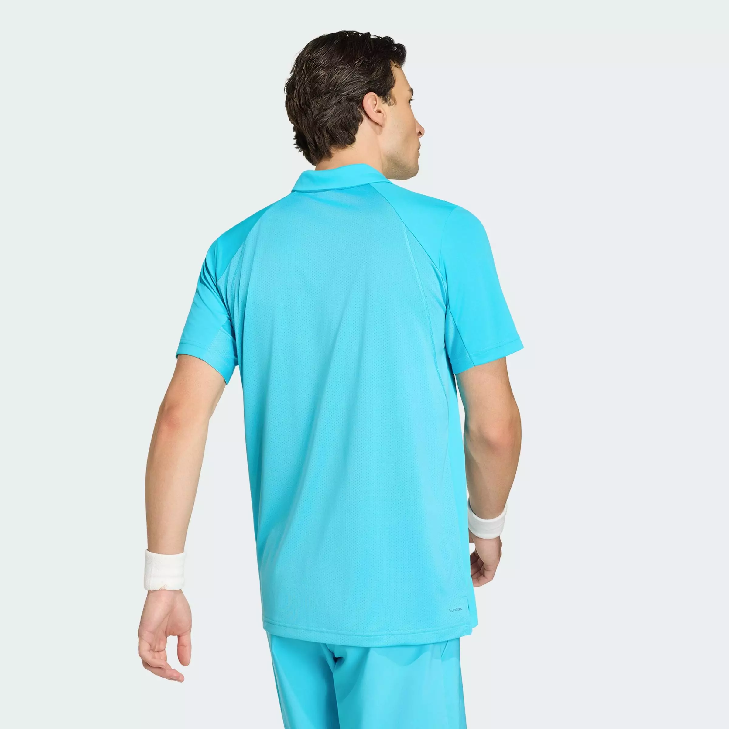 Tennis Club Tennis Polo Shirt Men Turquoise KB9712