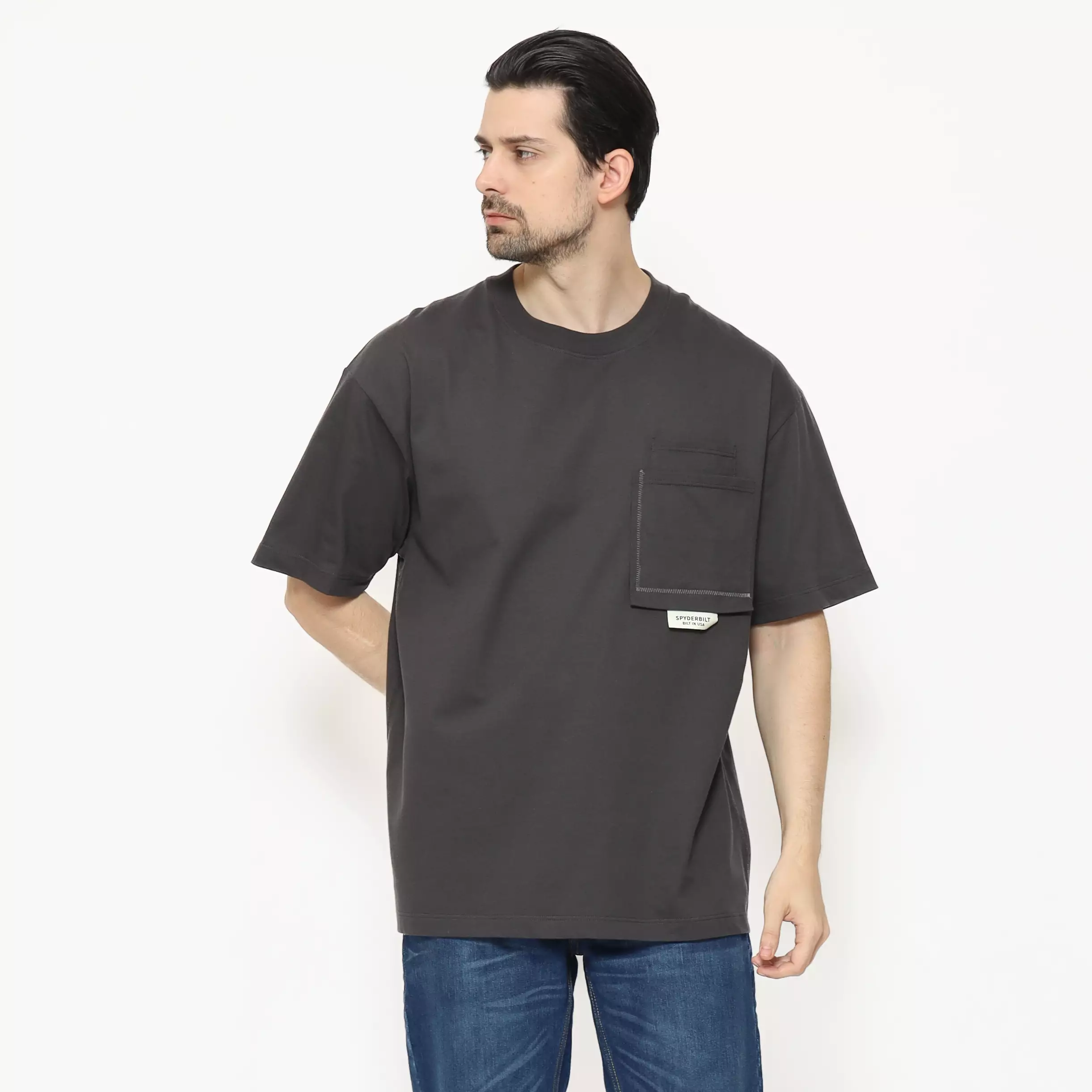 Spyderbilt Kaos lengan pendek Pria Tevic Oversize Planet Surf