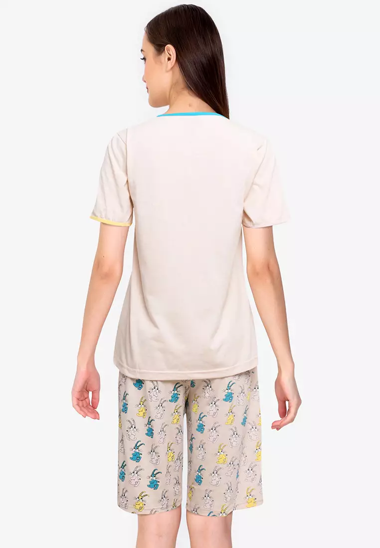 Pyjama Pijama Short Sleeve Short Pants Sleepwear