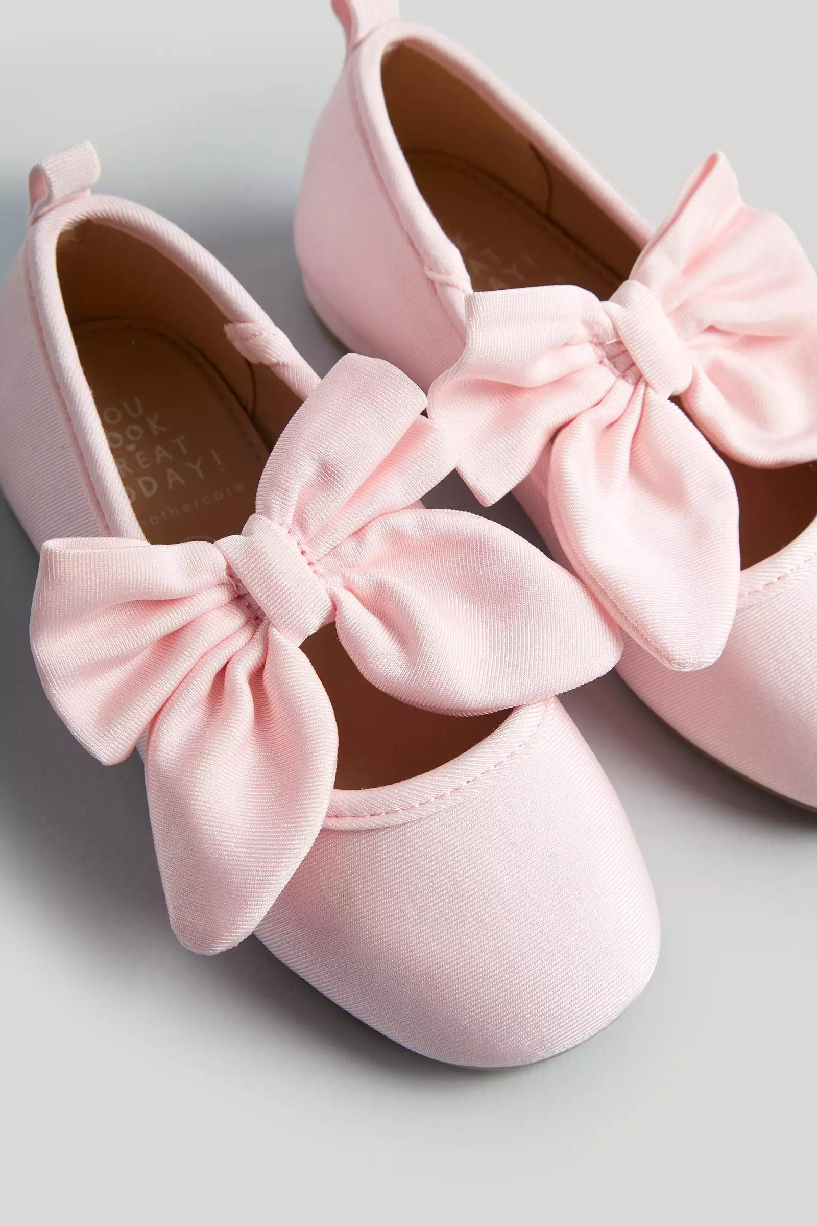 Mothercare Pink Bow Ballerina shoes - Sepatu Anak Perempuan (Pink)