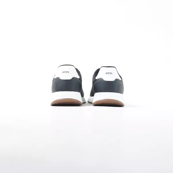 Sepatu HUGO BOSS TITANIUM RUNN BLACK SNEAKER 100% ORIGINAL