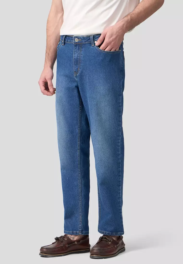 Slim Fit Mid Wash Jeans