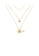 Glamorousky silver Fashion Elegant Plated Gold 316L Stainless Steel Elizabethan Geometric Round Pendant with Triple Necklace 9A03DAC0310191GS_2