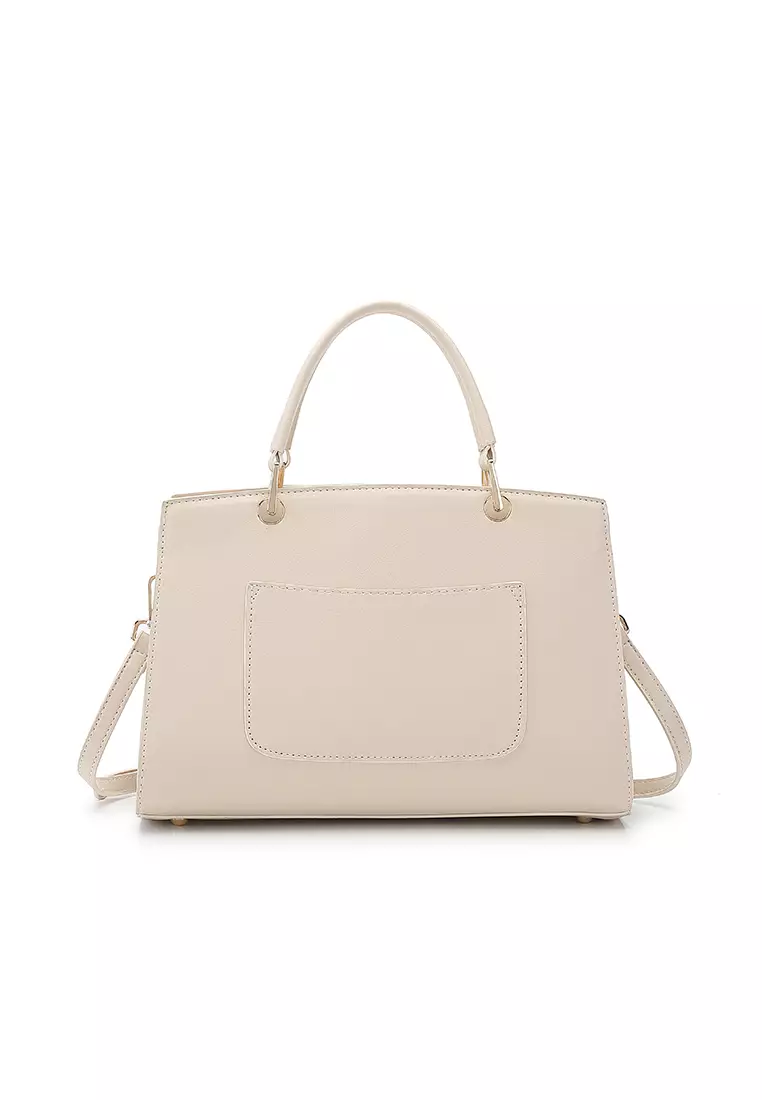 Women's Top Handle Bag / Sling Bag / Crossbody Bag / Shoulder Bag (手拿袋 / 斜孭袋 / 單肩包) - 米黃色