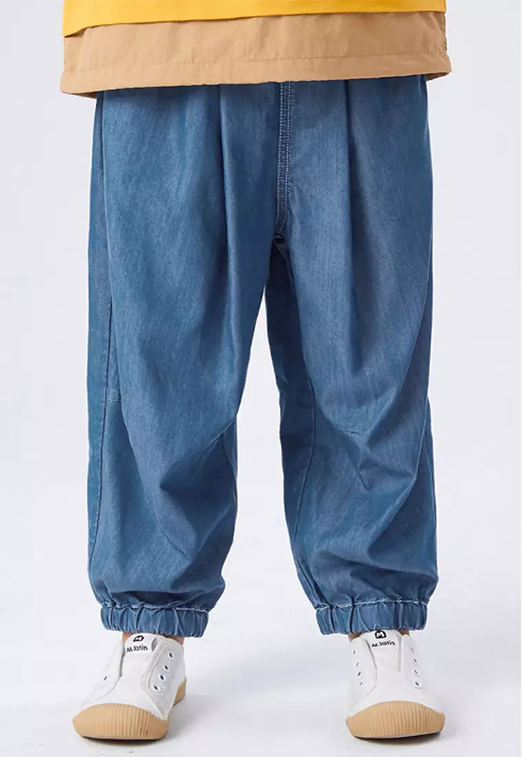 Buy Loose Fit Denim Joggers 2025 Online ZALORA Philippines