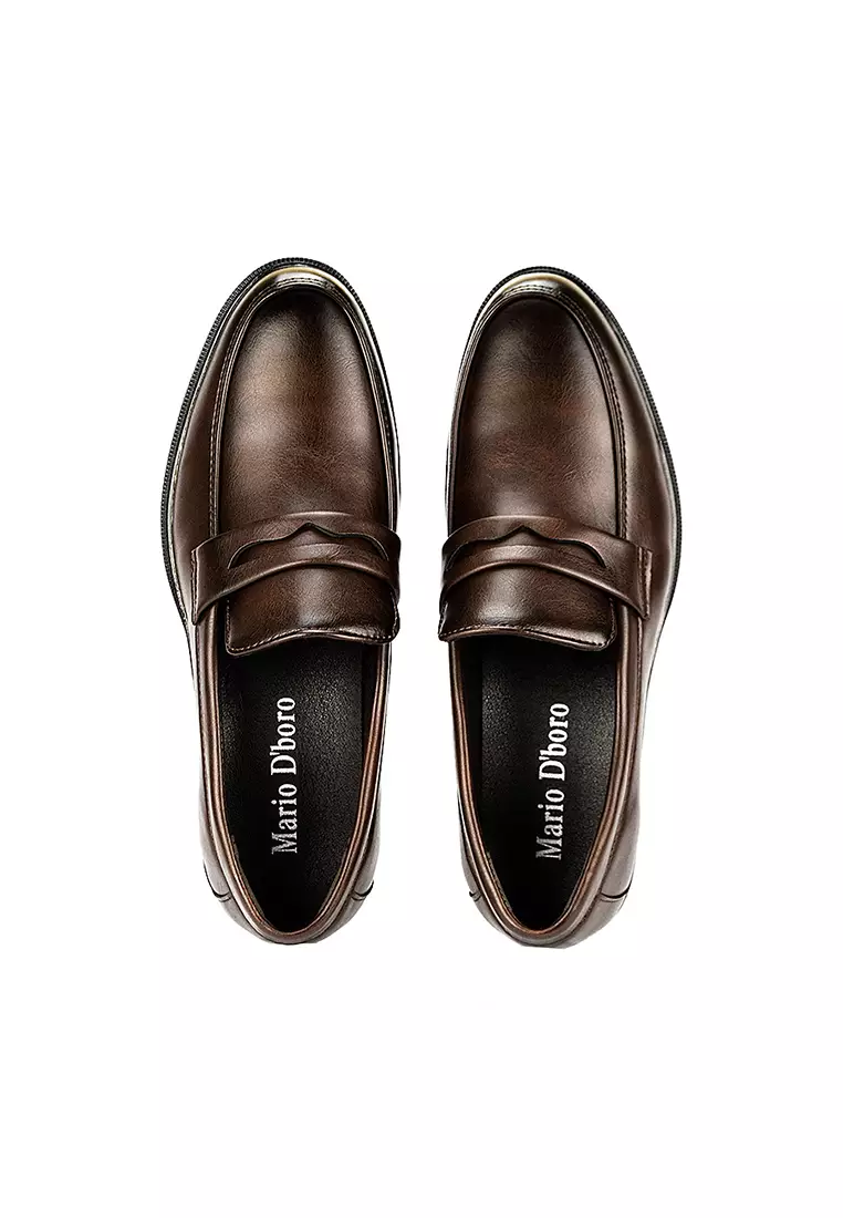 Men's Formal Slip On Shoes Mw 24308 Dark Brown C45