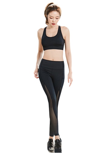 B-Code black ZYS2031- B-Code Lady Quick Dry Running, Fitness and Yoga Leggings (Black) 3A488AA3D6384CGS_1