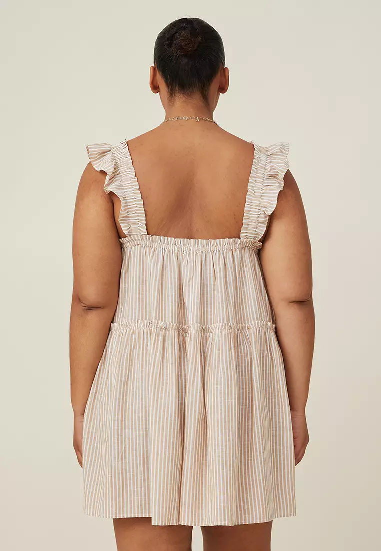 Plus Size Farrah Striped Mini Dress