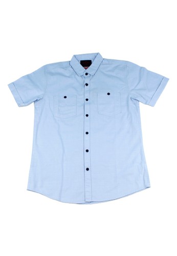 Jual Dered Dered Kemeja Pria Lengan Pendek 7b0028wp Original Zalora Indonesia