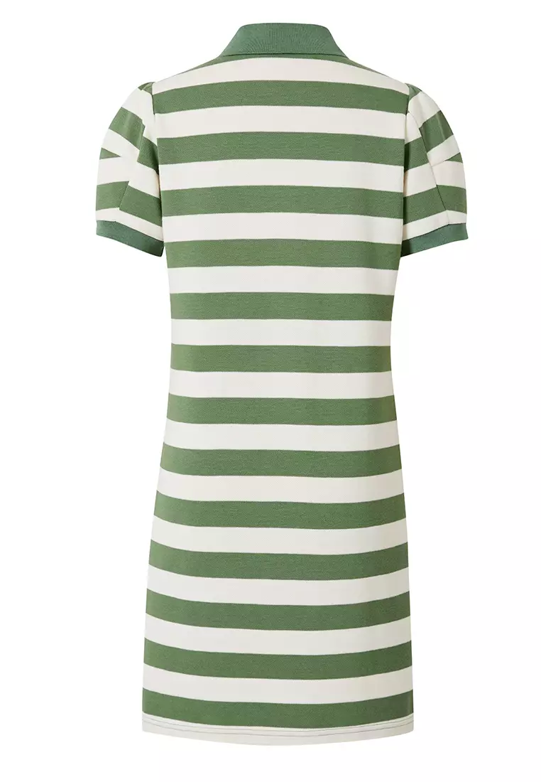 Polo T-Shirt Dress with Stripes