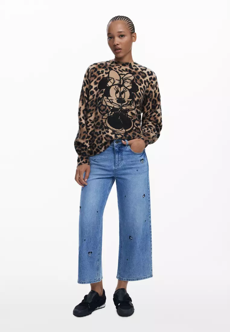Minnie™ animal print sweater