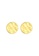 Elli Jewelry gold Earrings Hammered Circle Round Basic 375 Yellow Gold BBD05AC84AFD1EGS_2