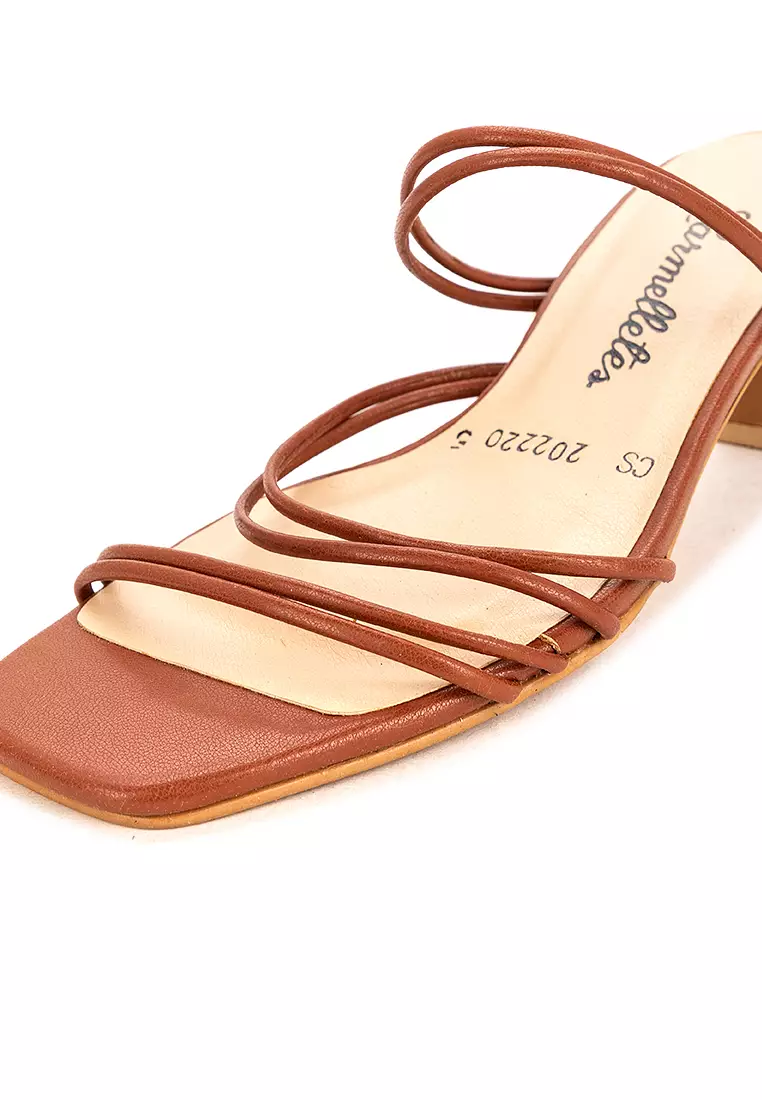 Strappy Kitten Heels