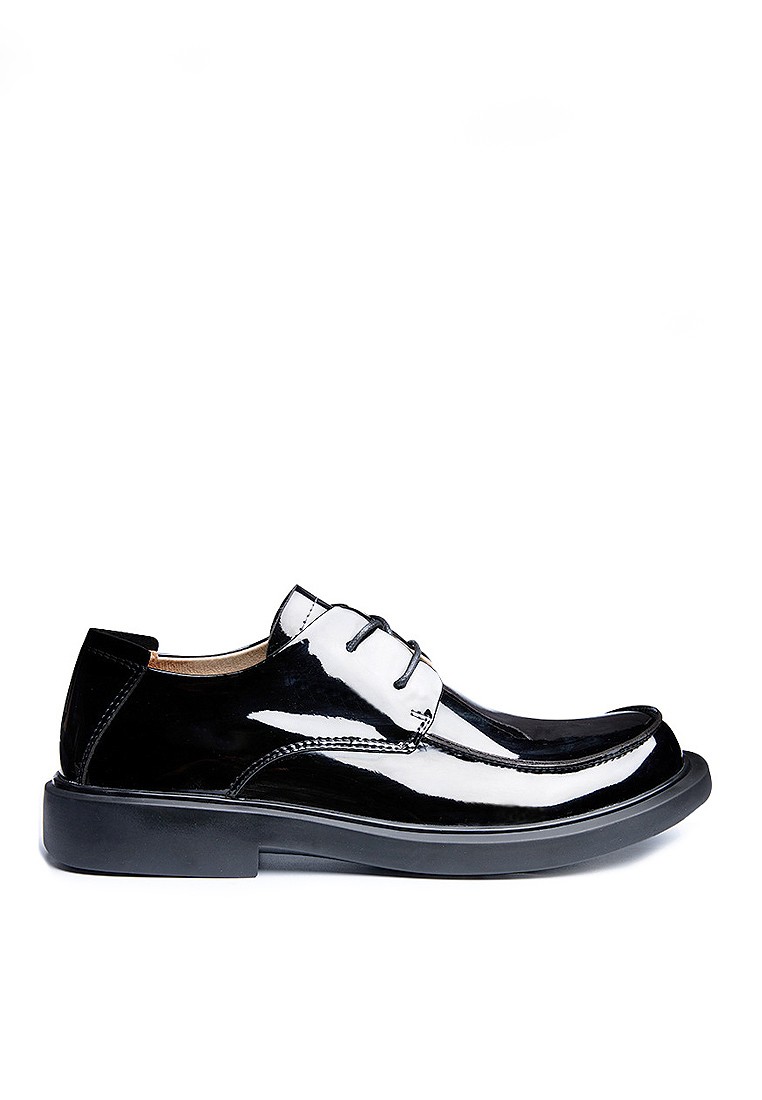 VANSA Comfortable Patent Lace-up Loafer VSM-C20347