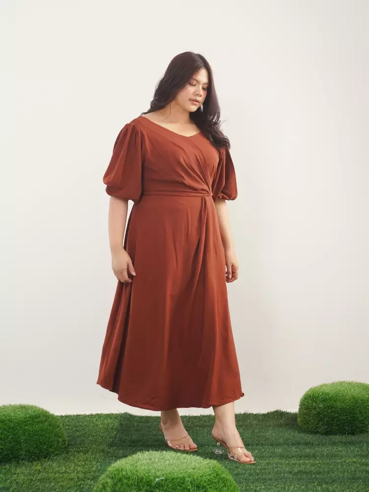 Xtramiles Ladies dress arielle dress terracota