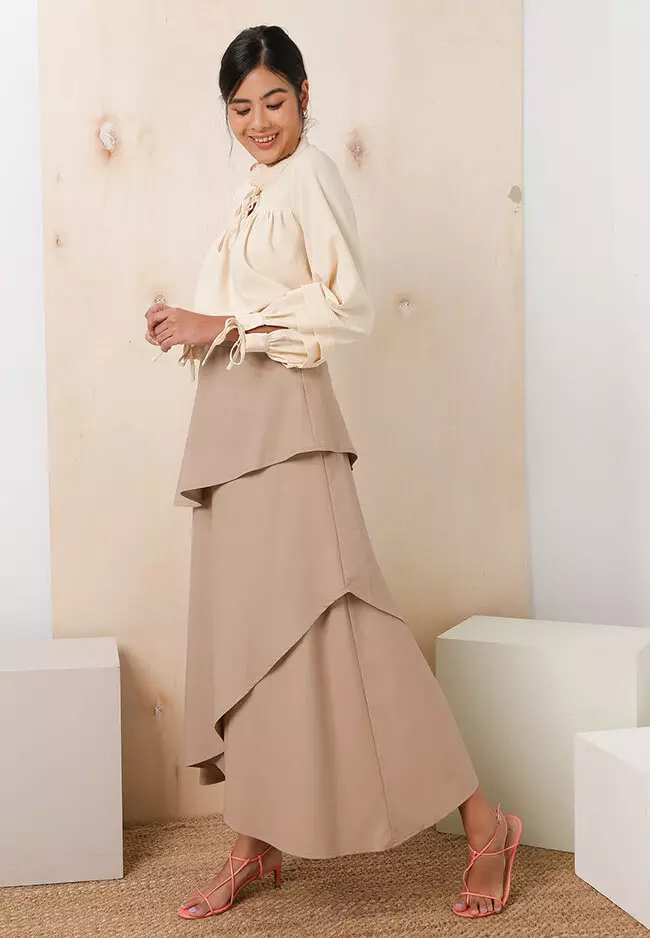 Buy Lubna Layered Skirt Online | ZALORA Malaysia