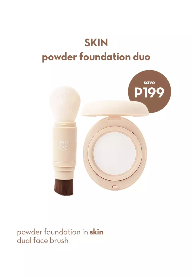 Discount on Happy Skin  shoes - SKU: Off Duty Powder Foundation Duo In Skin (Powder Foundation + Dual-Ended Cosmetics Brush)