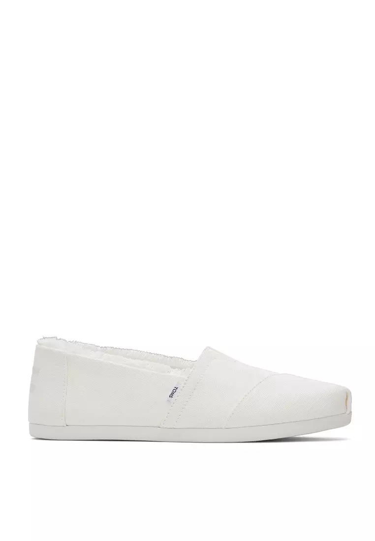 Discount on Toms  shoes - SKU: Espadrille Alpargata Women - White/White Canvas
