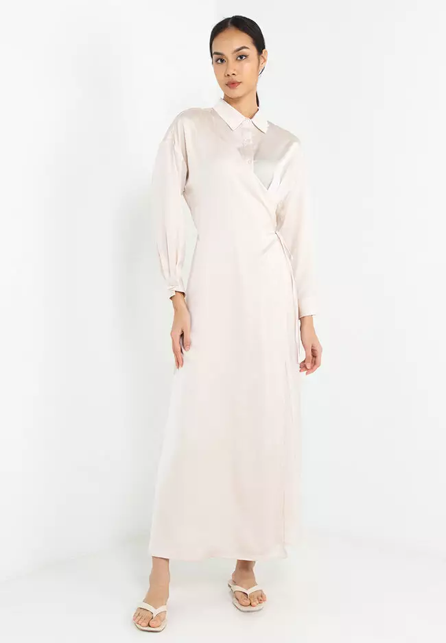 Chiffon long top shirt dress