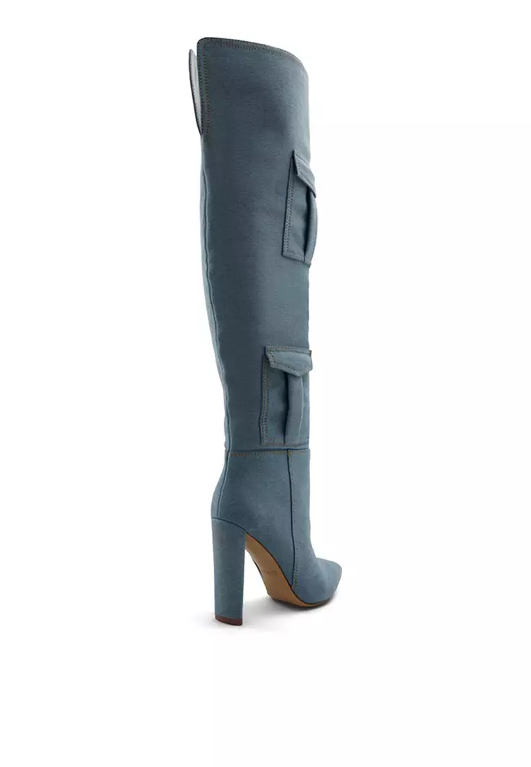 Thigh high boots aldo top