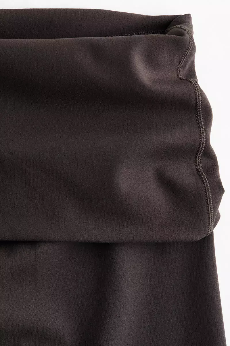 Fold-over Flared sports leggings with Lycra®