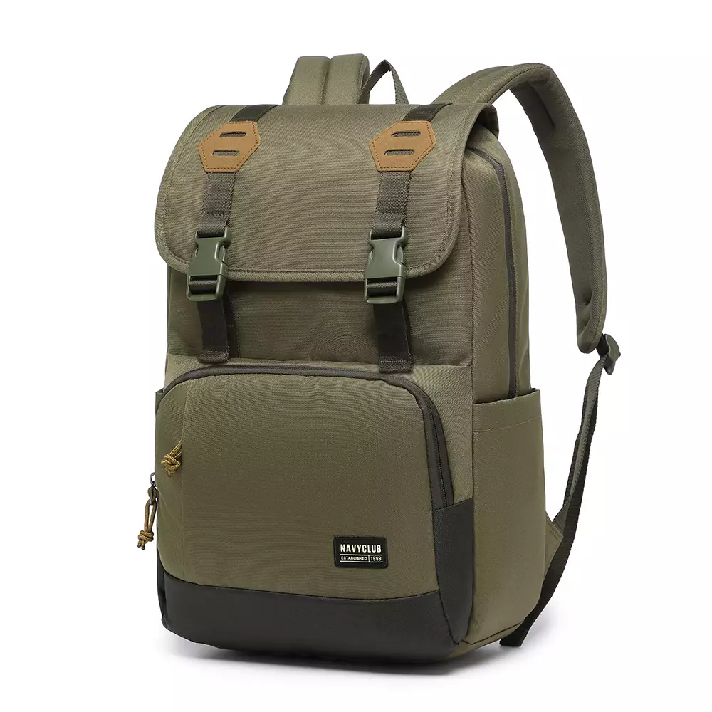 Navy Club Tas Ransel Laptop Kasual FJH - Backpack Daypack Up to 14 inch Tas Pria Wanita
