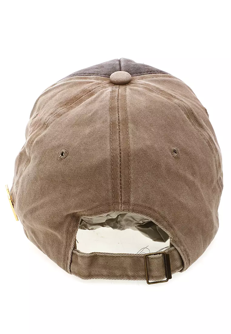 Drsh Topi Cap Baseball Casual Unisex Resizable Strap Stylish Design Material Cotton ORIGINAL - Khaki