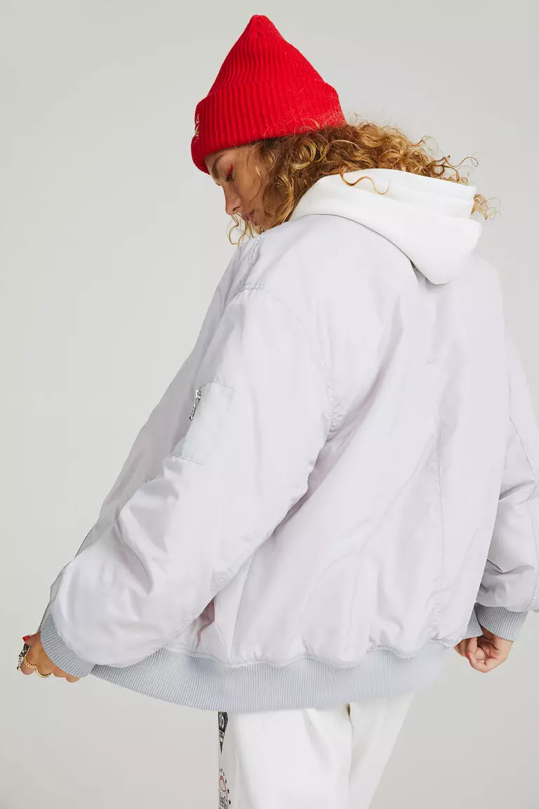 Jual H&M Oversized bomber jacket Original 2024 ZALORA Indonesia