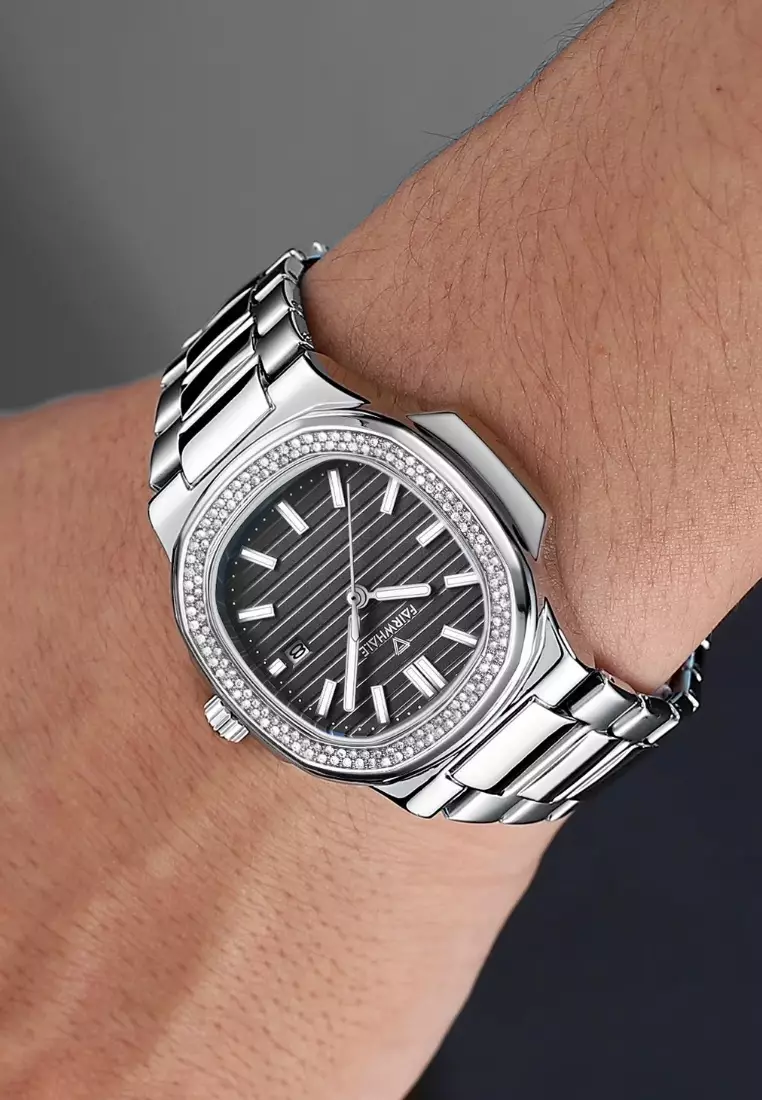 Unisex Quartz Watch, 39mm, Metal Bracelet