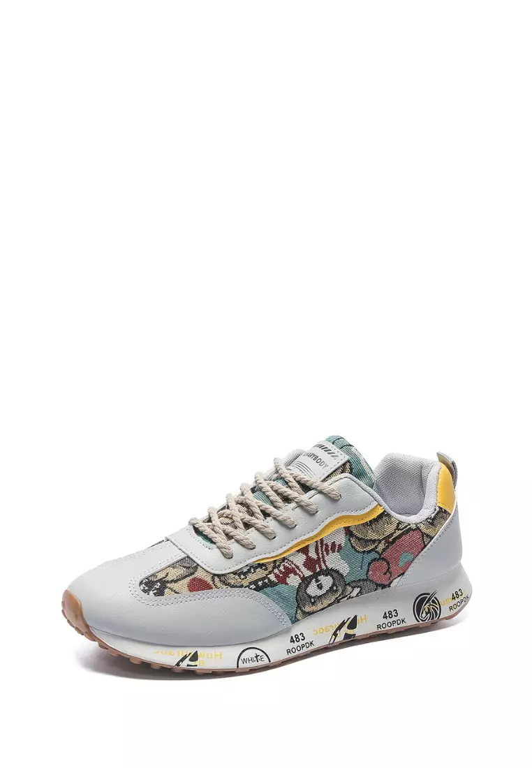 Sepatu Unik Pria Motif Gambar Sneakers Cowok QN248