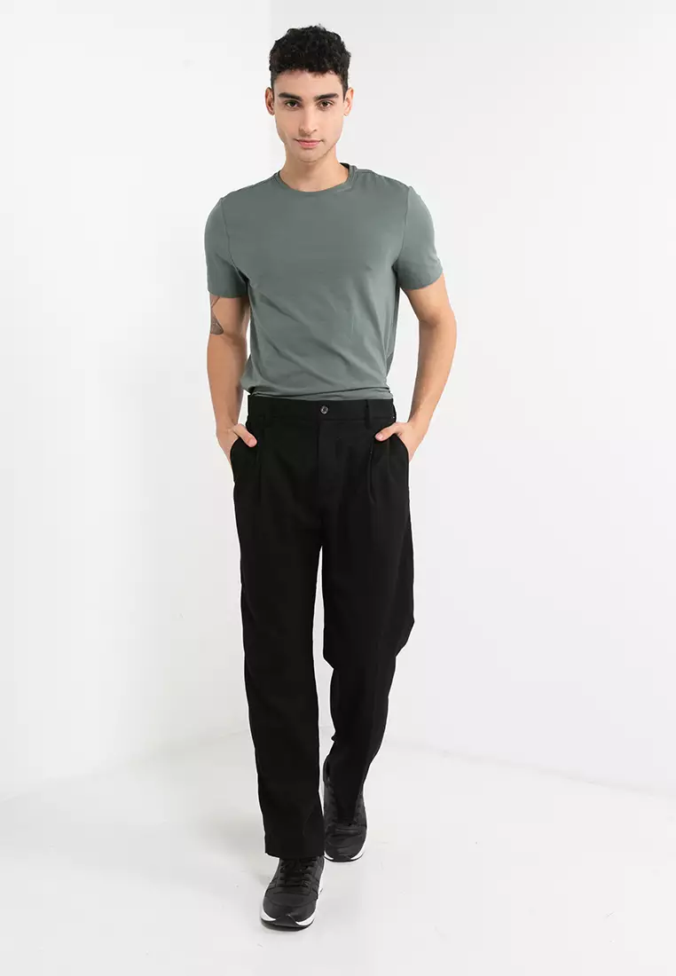 Buy H&M Regular Fit Crease-Leg Trousers Online | ZALORA Malaysia