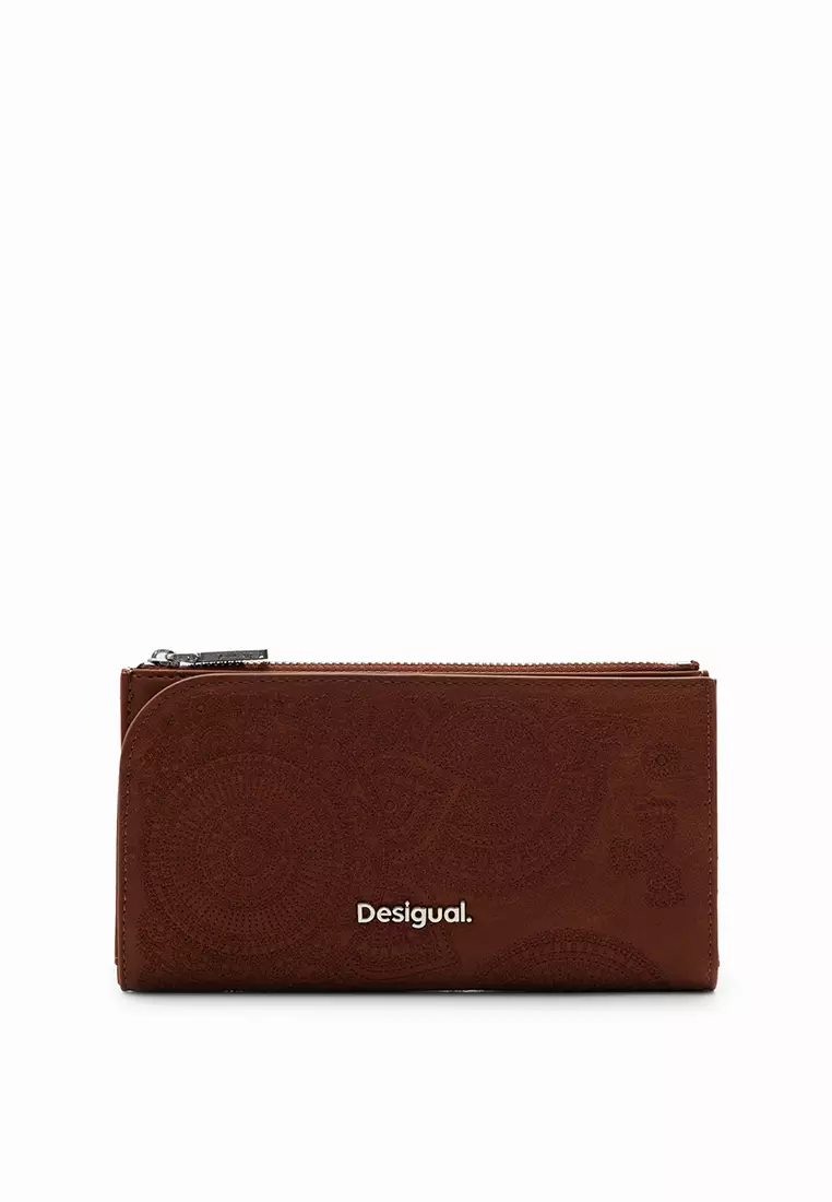 Desigual Woman Large embroidered wallet.
