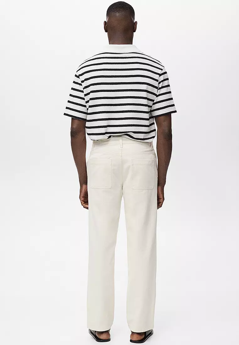 Regular-Fit Jeans Made From A Cotton-Linen Blend