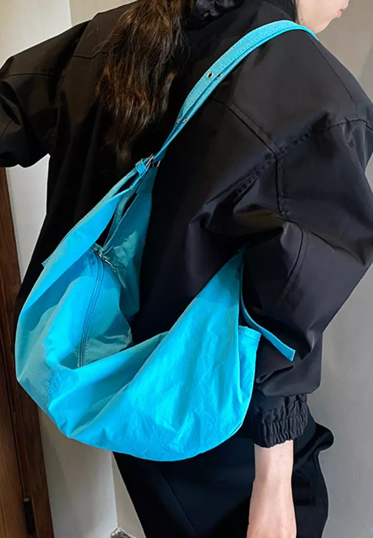 Soft Lightweight Tote Bag Adjustable Strap Commute Crossbody Bag CA26042826BL