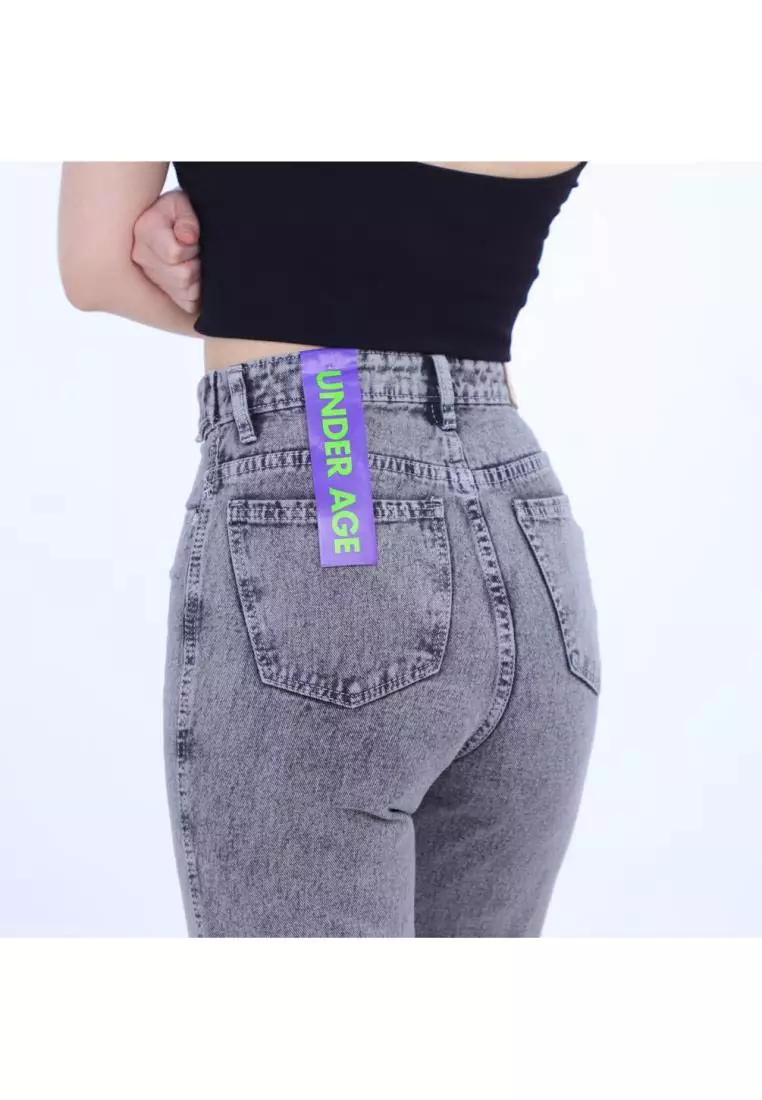 Highwaist Adjustable Baggy Jeans 441 UNDER AGE