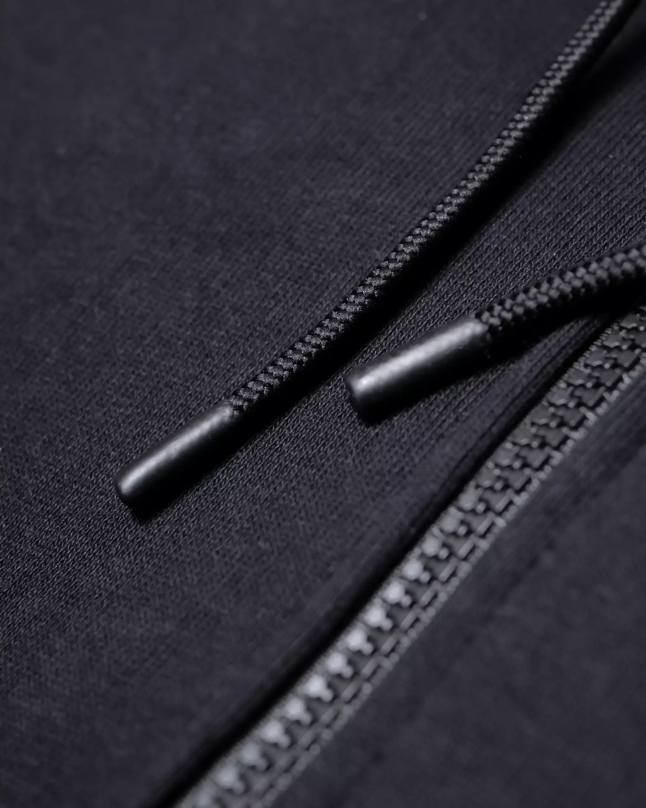 Gloaming Zipper Hoodie 440 Gsm Emboss Super Heavy Fleece Black