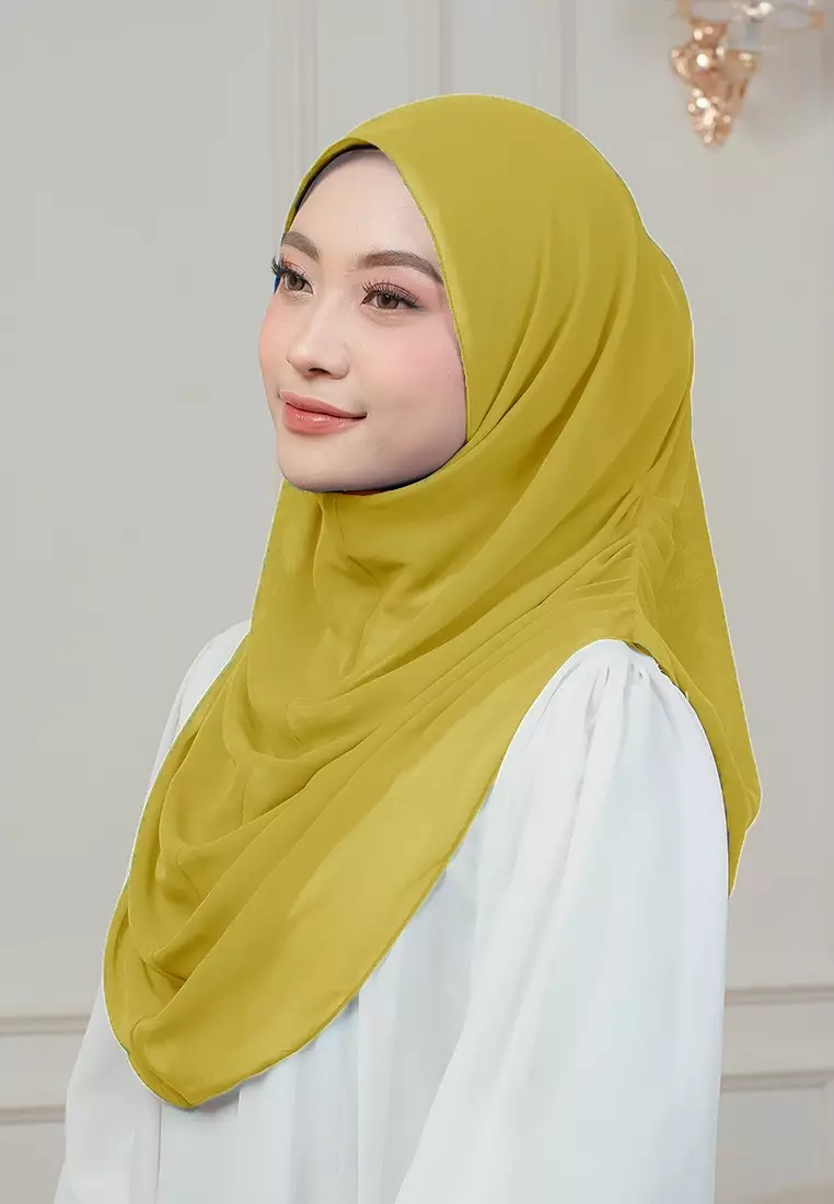 HIJAB INSTAN AURORA - LIGHT MUSTARD