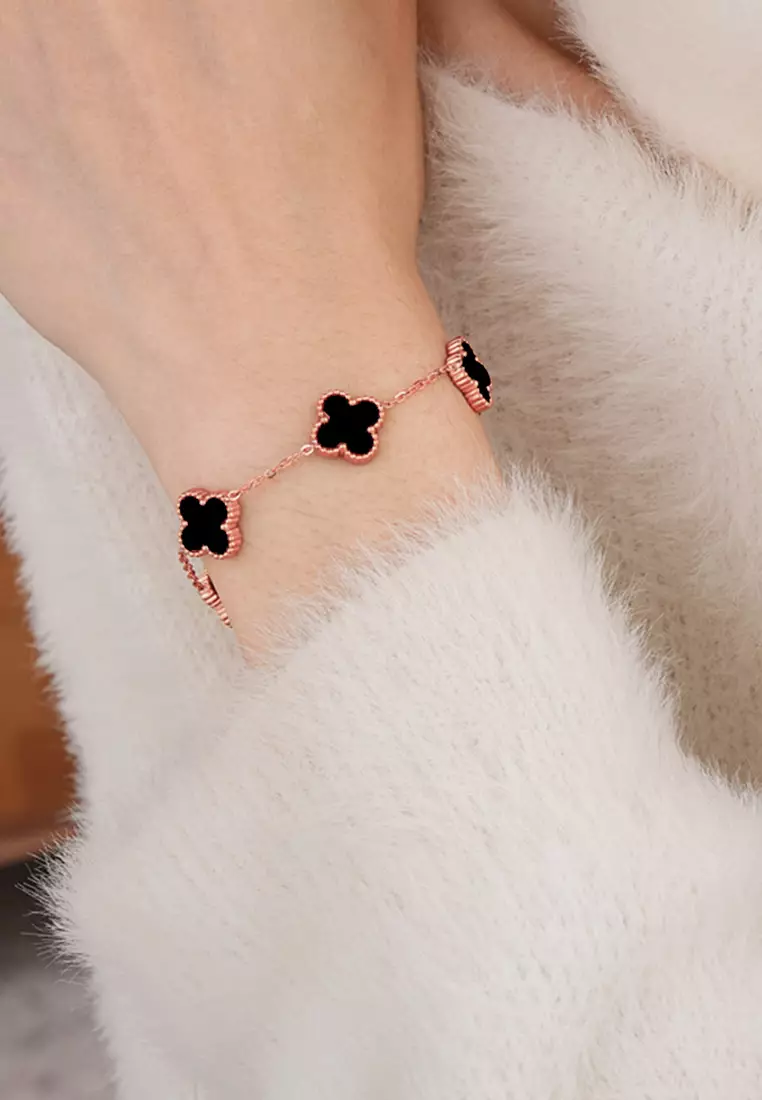 Gelang Titanium Wanita Korea Elegant Style Aksesoris Jewelry Cewek